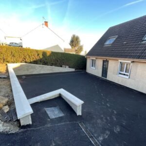 enrobé cour d'une maison
