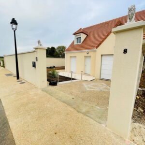 Pavés + éclairages extérieurs