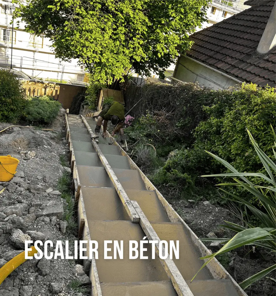 escalier en béton