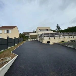 Création d'un enrobé en montée