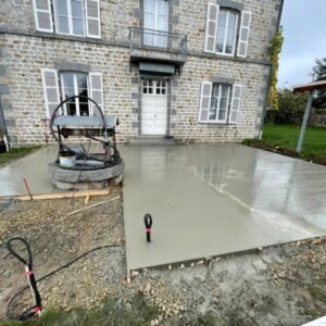 Coulage béton maison normandie