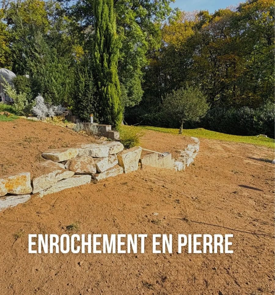 enrochement en pierre